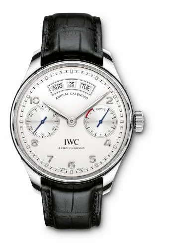 IWC Portugieser Annual Calendar Stainless Steel / Silver IW5035-01 (5035-01, IW503501)